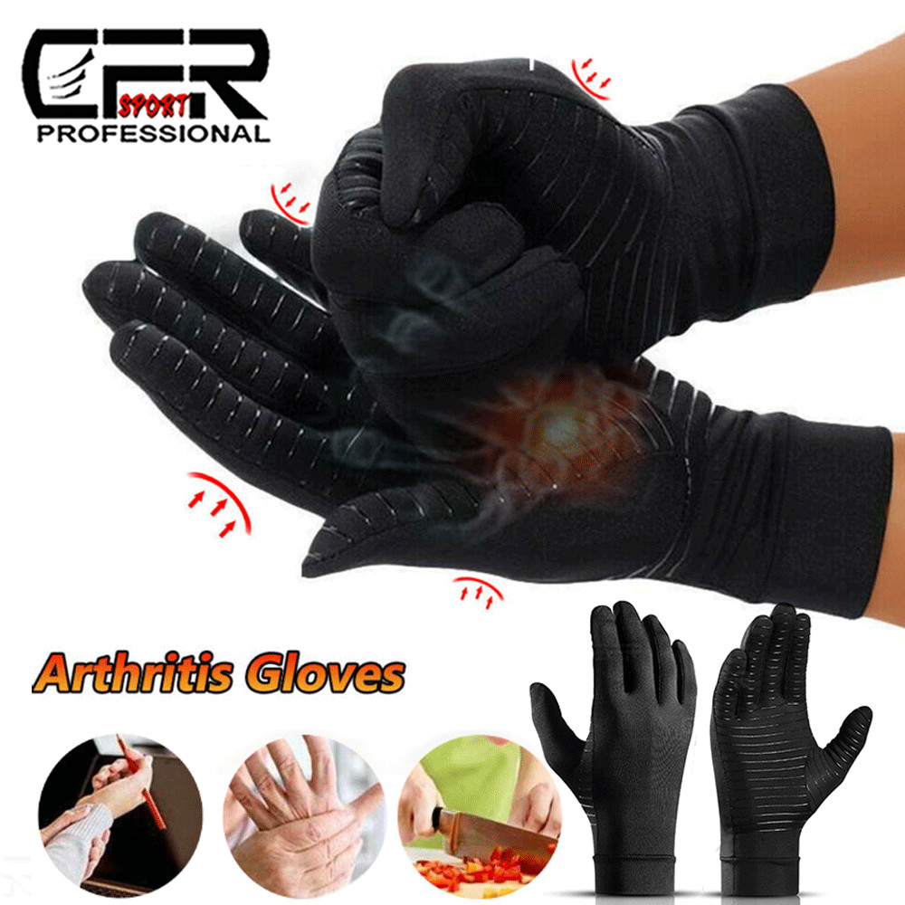 Copper Compression Gloves Arthritis Pain Relief Hand Joint Support Brace