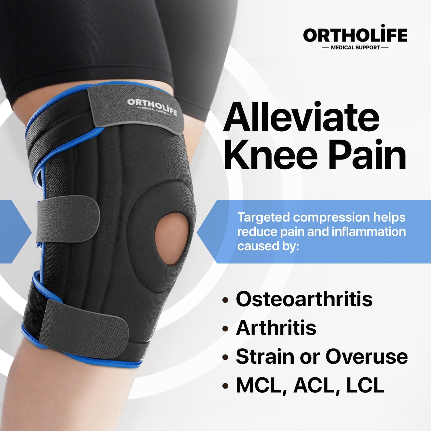 Knee Brace for Women and Men – Knee Compression Sleeve for Meniscus Tear, ACL…