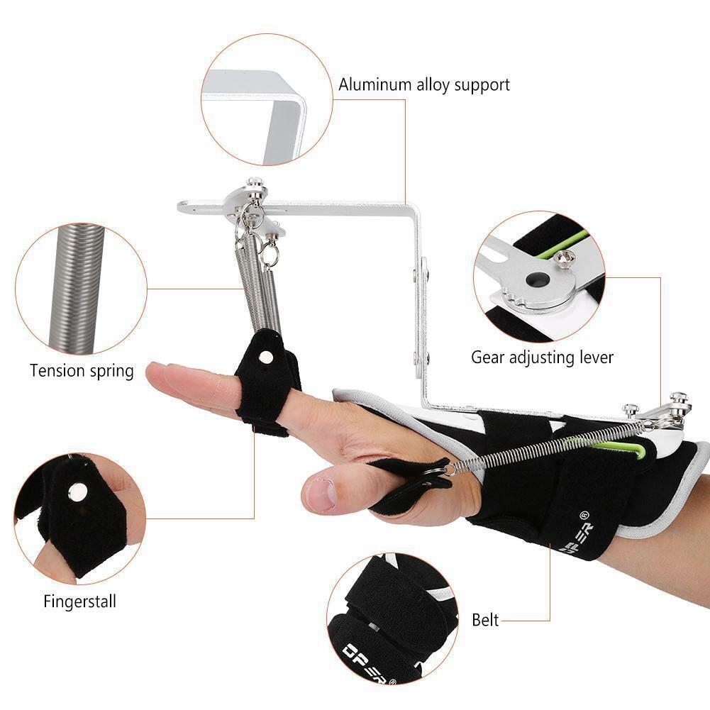 Hand Rehabilitation Trainer Finger Orthotic for Stroke Hemiplegia Eldely therapy