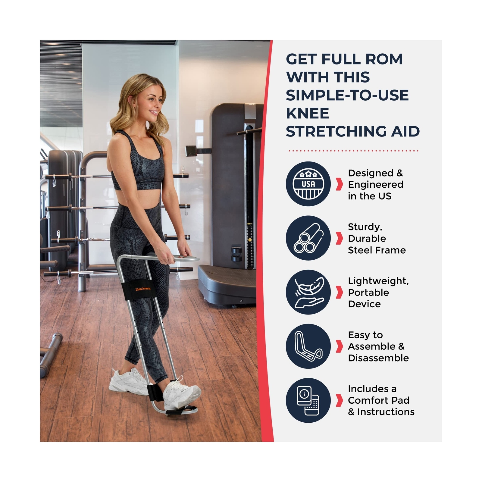 IdealKnee One Pad – Advanced Knee Extension & Pain Relief Device – Endorsed b…