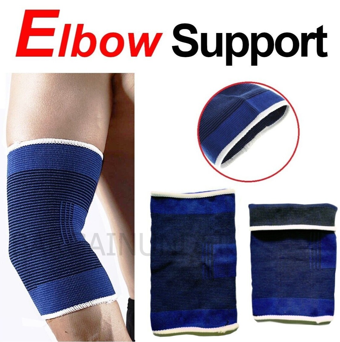 2 Pcs Elbow Sleeve Compression Brace Core Support Arthritic Sports Pain Relief