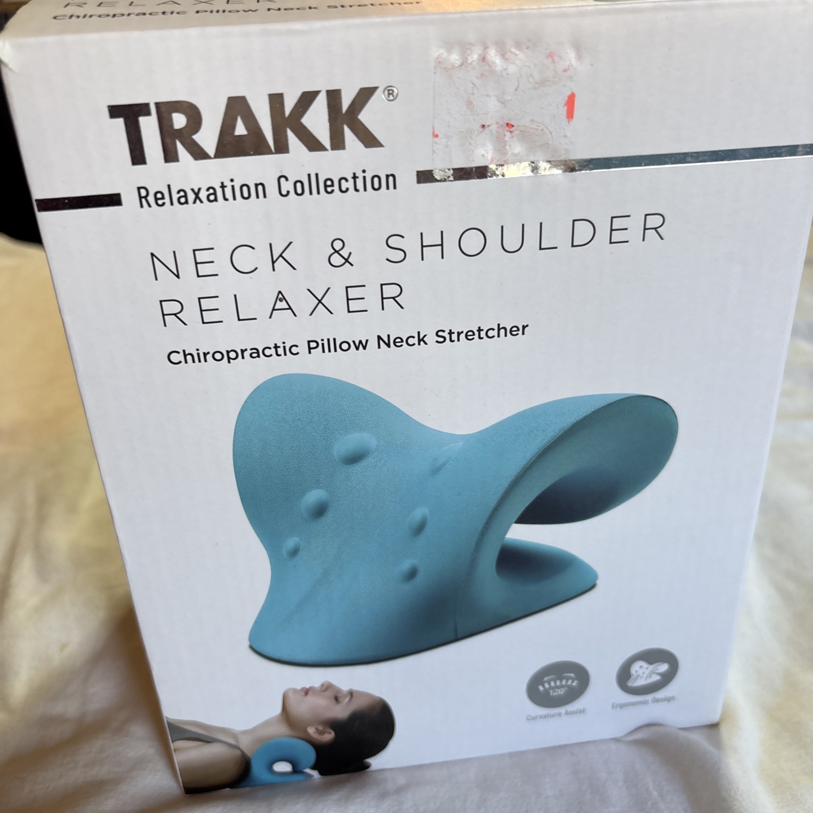 Neck & Shoulder Relaxer, Trakk Recovery Collection, Blue, Brand New In Box