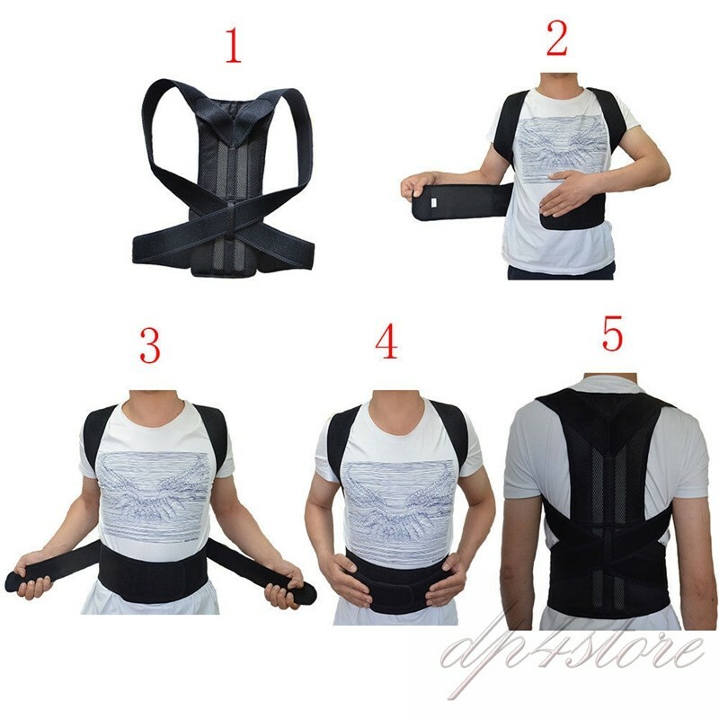 Women Medical Scoliosis Posture Corrector Spine Back Support Shoulder Brace Belt