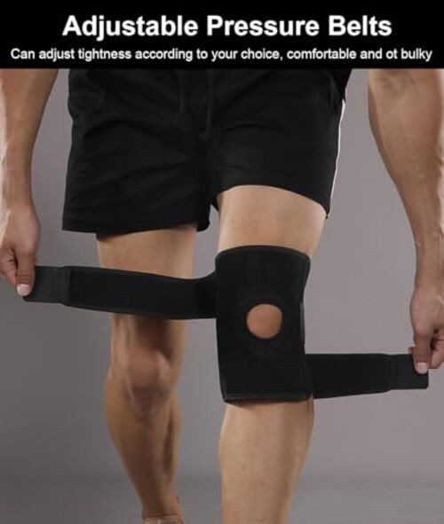 SUJAYU Knee Braces for Knee Pain Women Men, Patellar Tendon Support Black