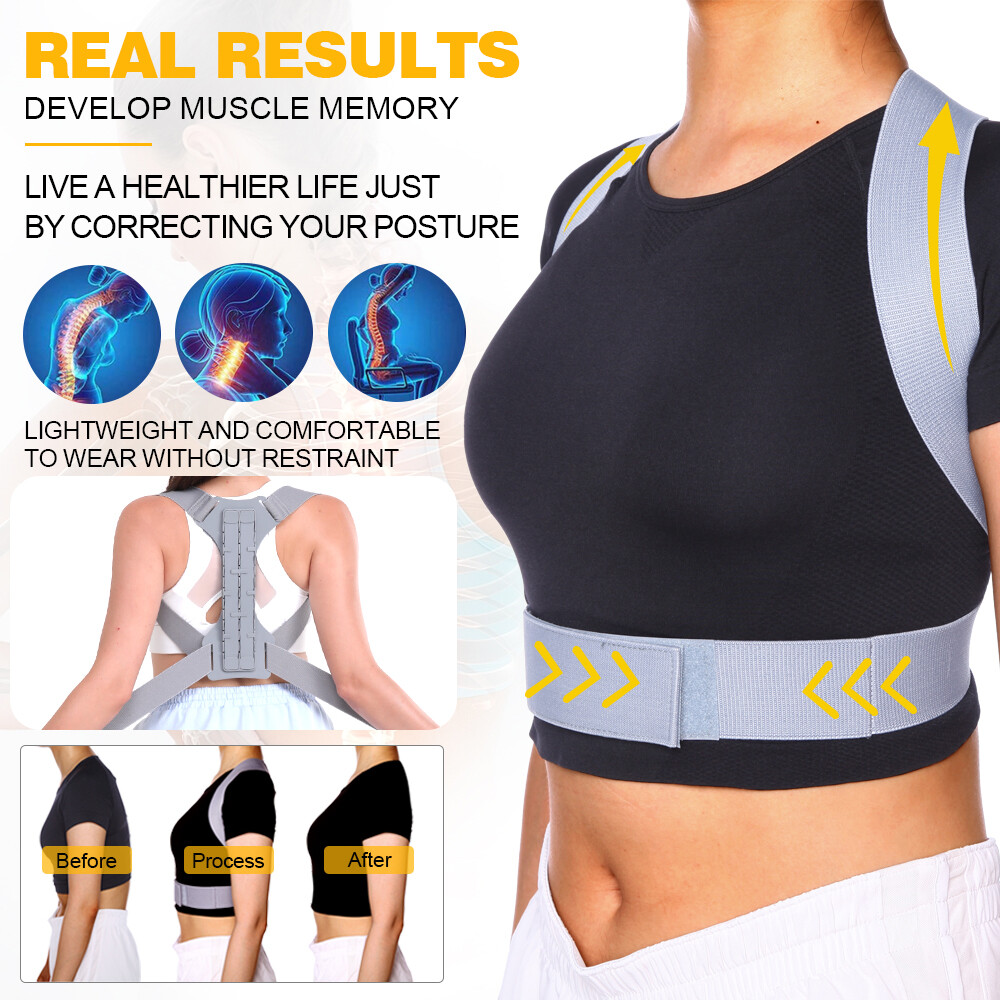 Back Brace Posture Corrector Women Men Shoulder Support Straightener