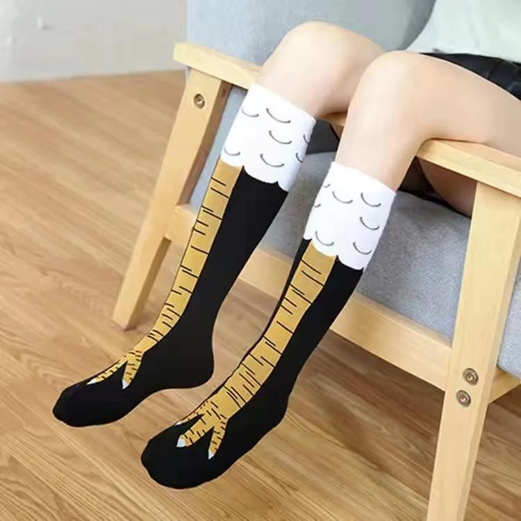 Funny Chicken Paw Stocking Over-knee 50/70cm Pressure Long Stocking for Women Pe