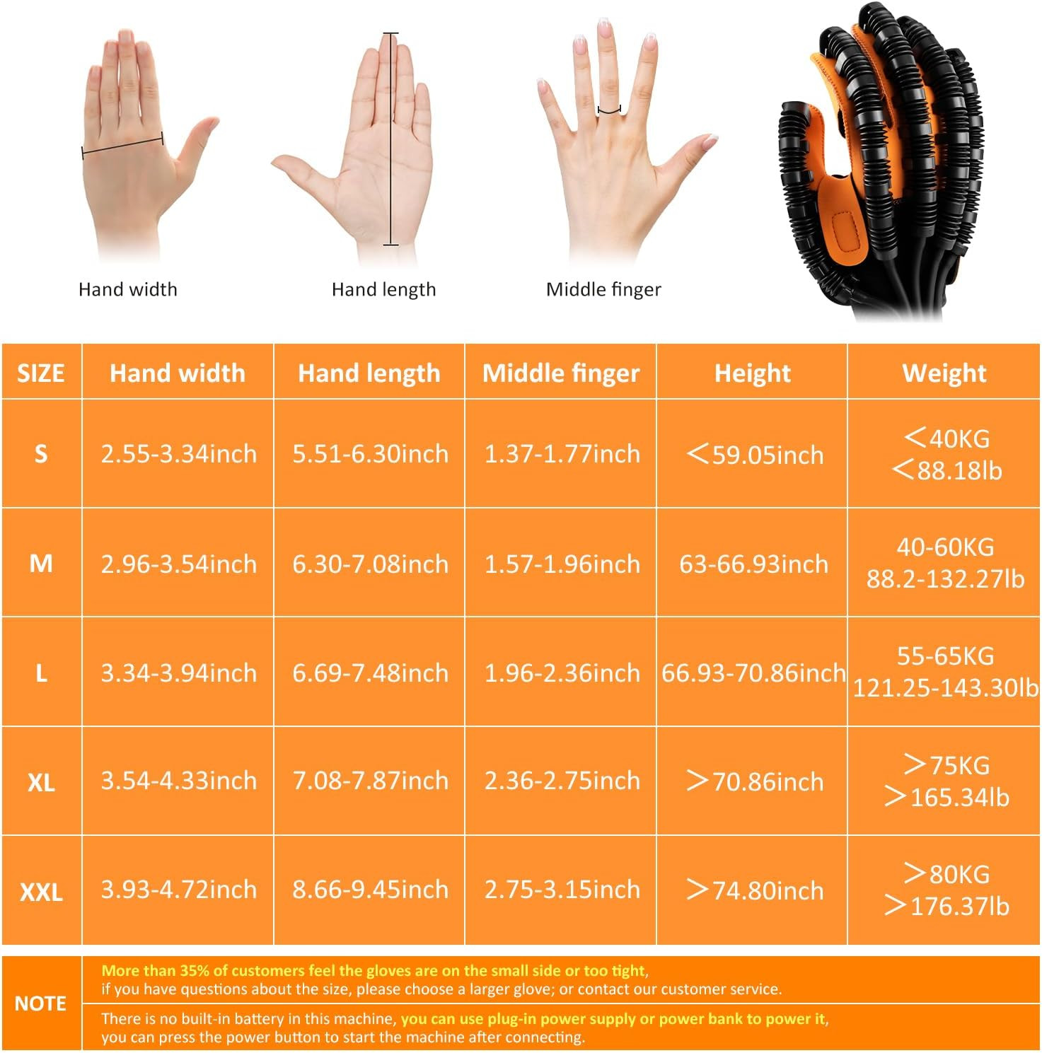 Rechargeable Robotic Gloves for Stroke Recovery & Hand Function Training – Left