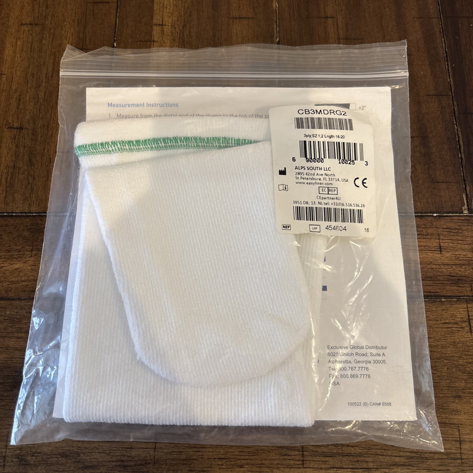 1 New Cool Blue Prosthetic Socks 3 Ply, Size 1, 2 Length 16-20 CB3MDrG2 ￼