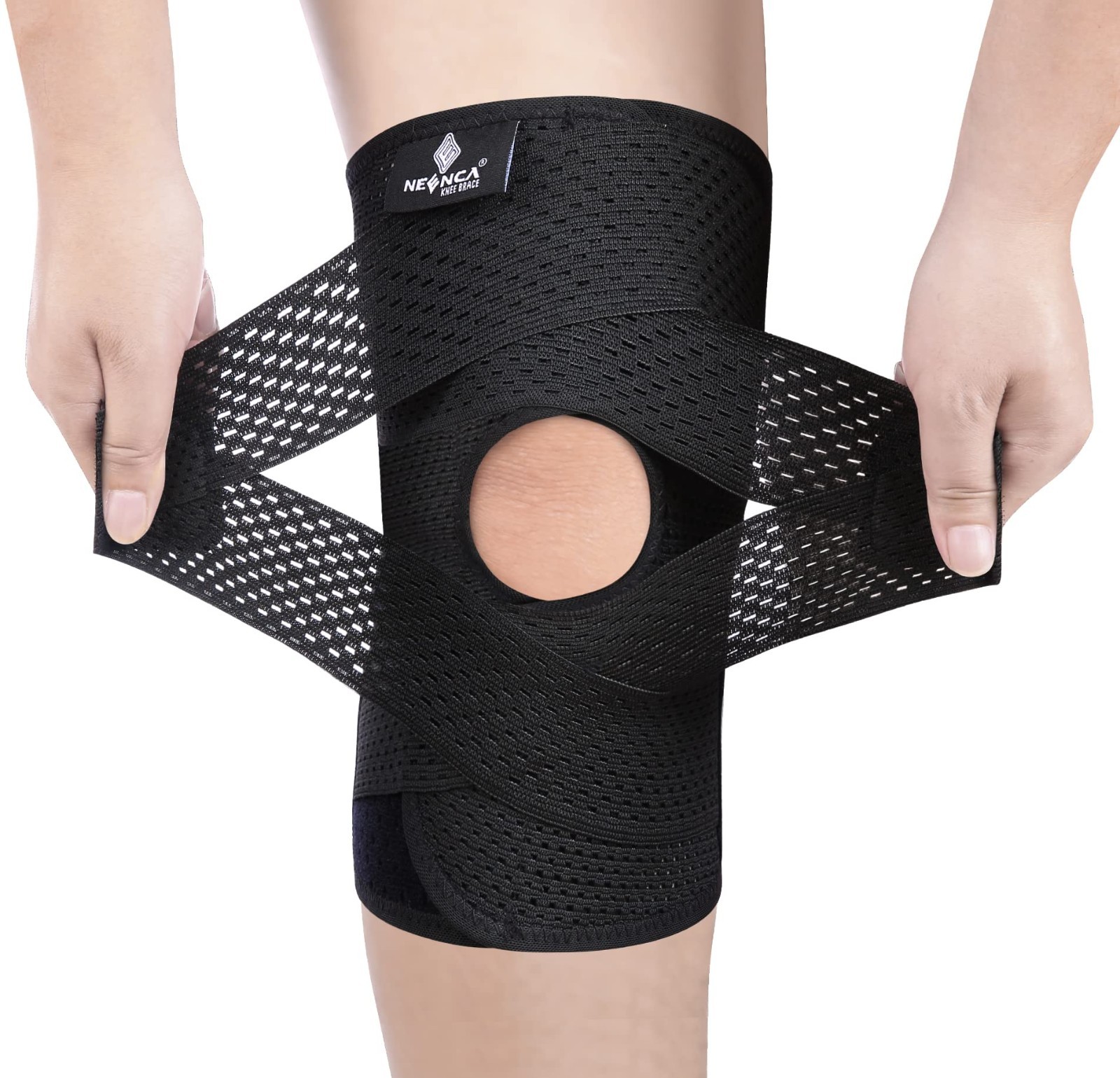 NEENCA Knee Brace for Knee Pain Compression Knee Support Air Mesh Fabric Size S