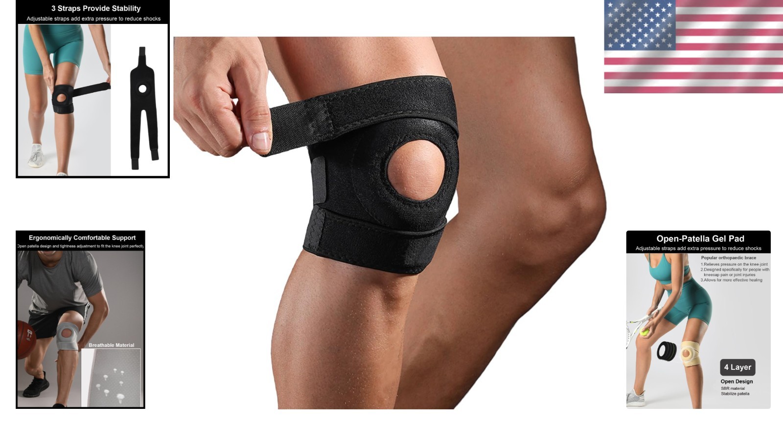 Universal Fit Knee Brace – Effective Support for Meniscus Tear & Joint Pain