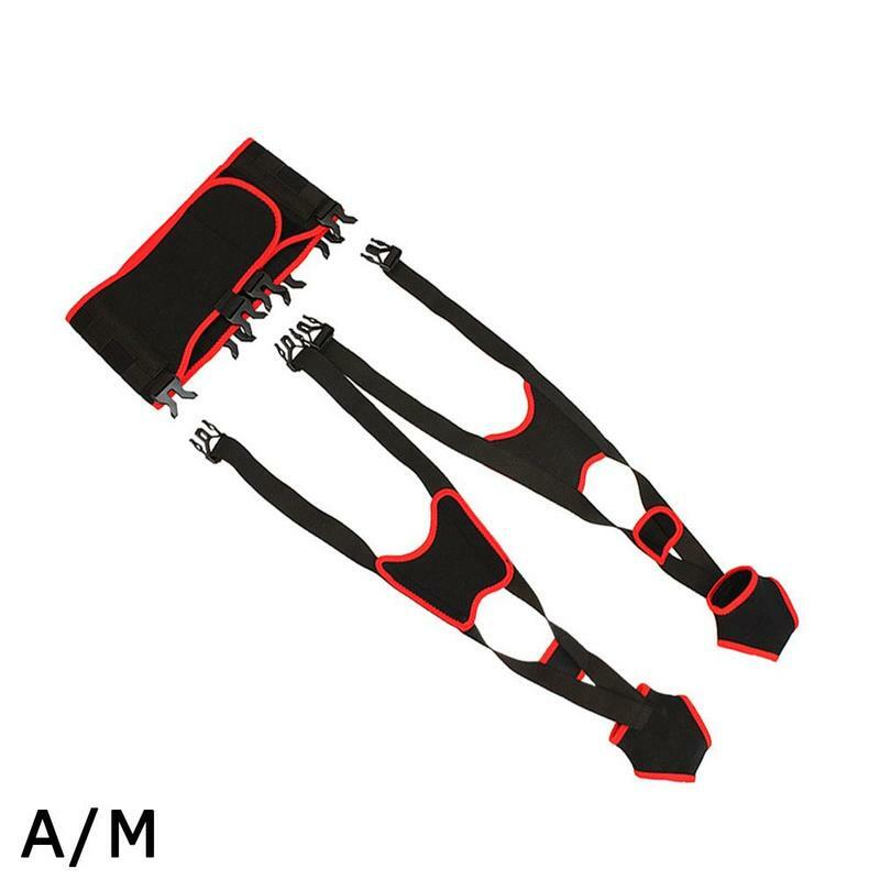 Adult Unisex O-leg X-leg Figure Correction Belt Strap Slim Legs Corrector Black
