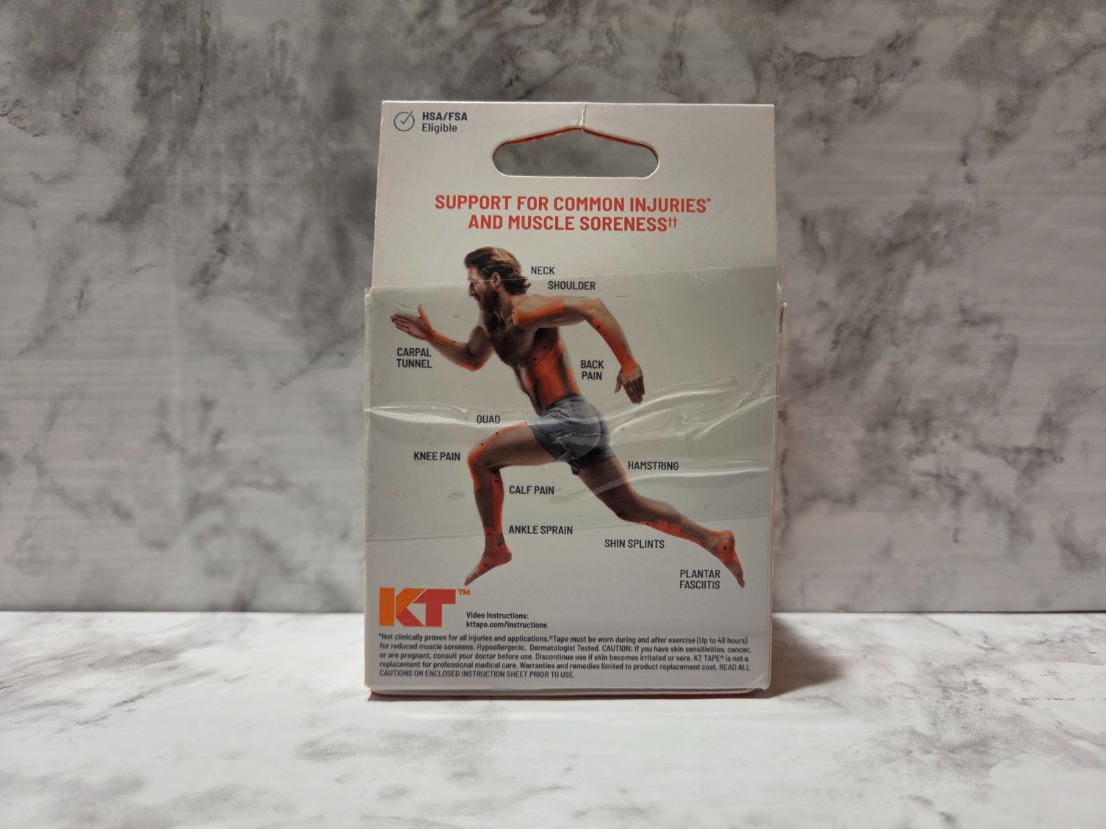 KT Tape Kinesiology Tape Cotton 20 Pre-cut 10″ Strips Blue