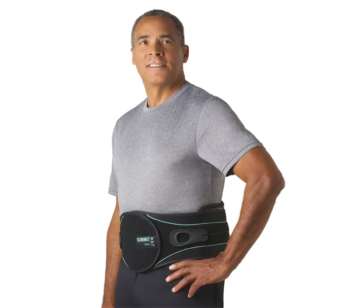 Aspen Medical Summit 637 Lumbar Support Back Brace Black Adjustable L0637 New
