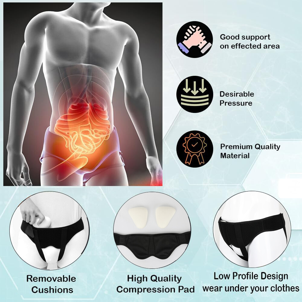 Hernia Belt Truss Inguinal Sports Hernia Support Brace Men Pain Relief Recovery