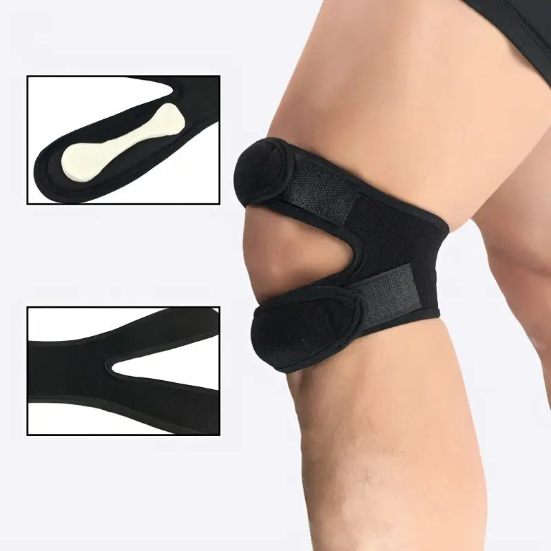 2× Knee Support Patella Stabilizer Strap Band Tendon Brace Joint Pain Sports Gym