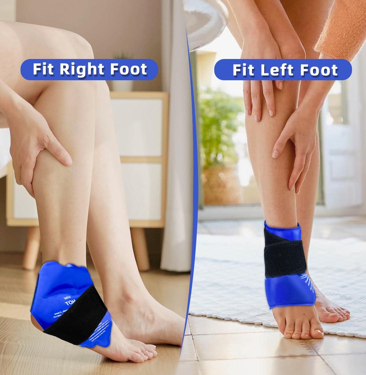 Ankle Brace Ice Pack Wrap Hot & Cold Therapy Large Reusable Gel Pack Sport Injur