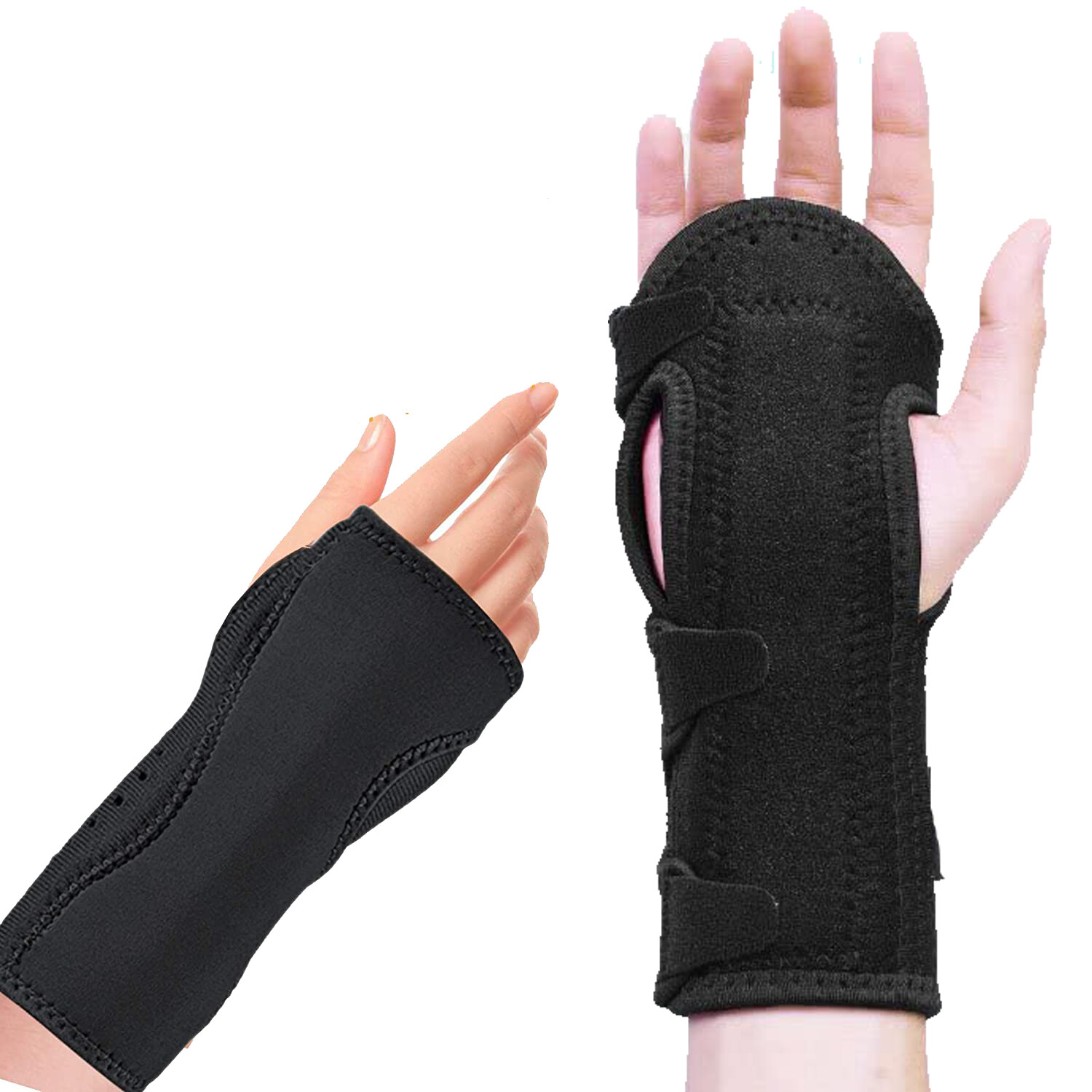 Soft Wrist Sleep Support Brace Carpel Tunnel Typing Fatigue/Pain Relief – 2pcs