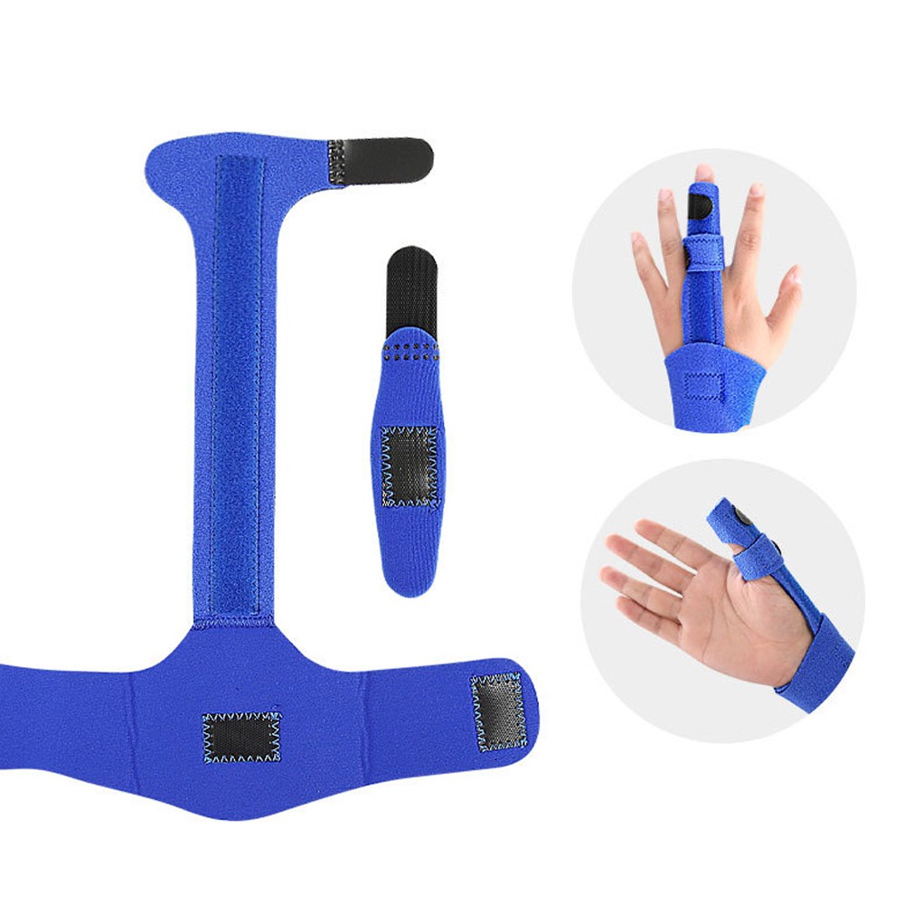 2PCS Finger Trigger Splint Corrector Adjustable Finger Brace Support Protector