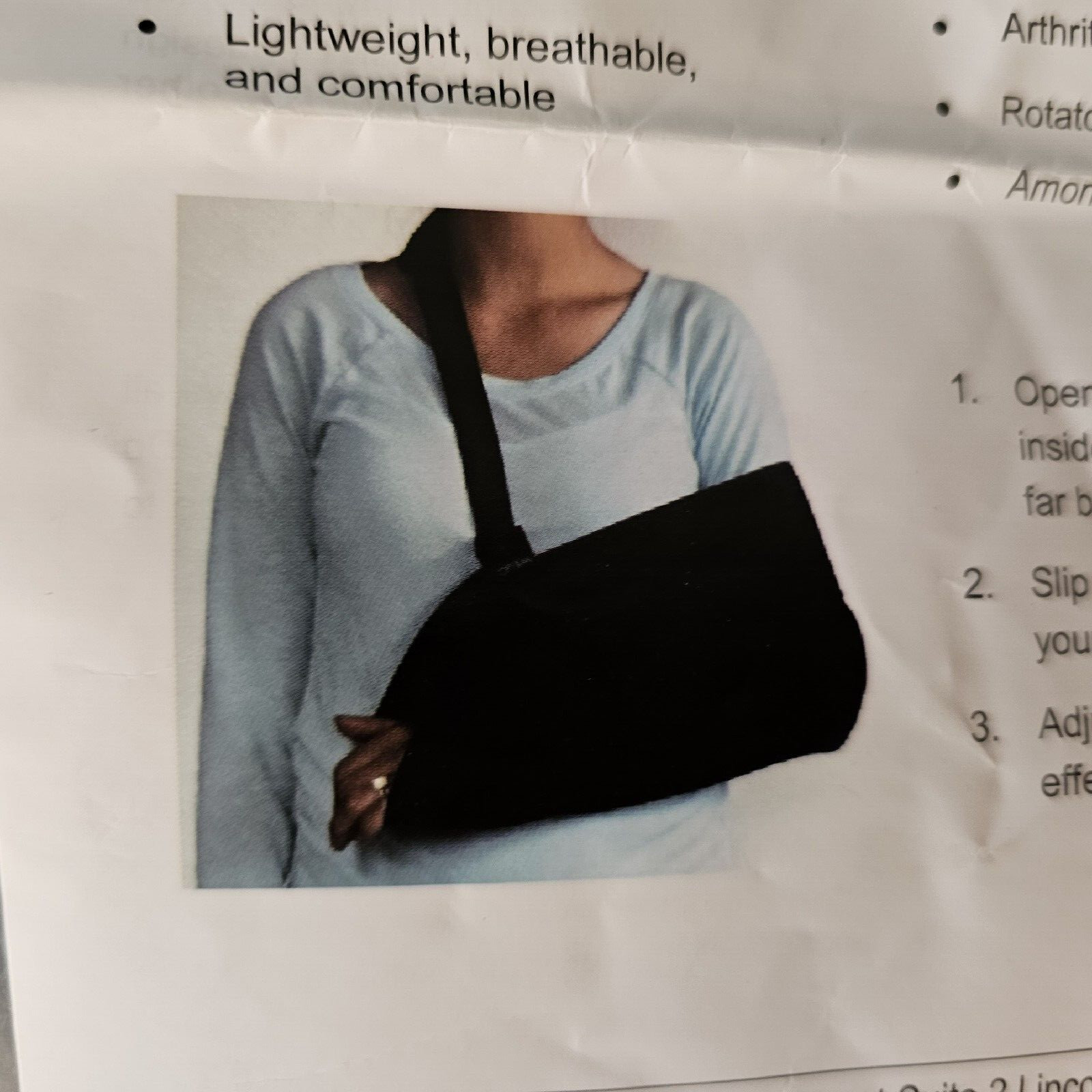 Optima Manufacturing Shoulder Sling OM 22 Bilateral Instructions Included New