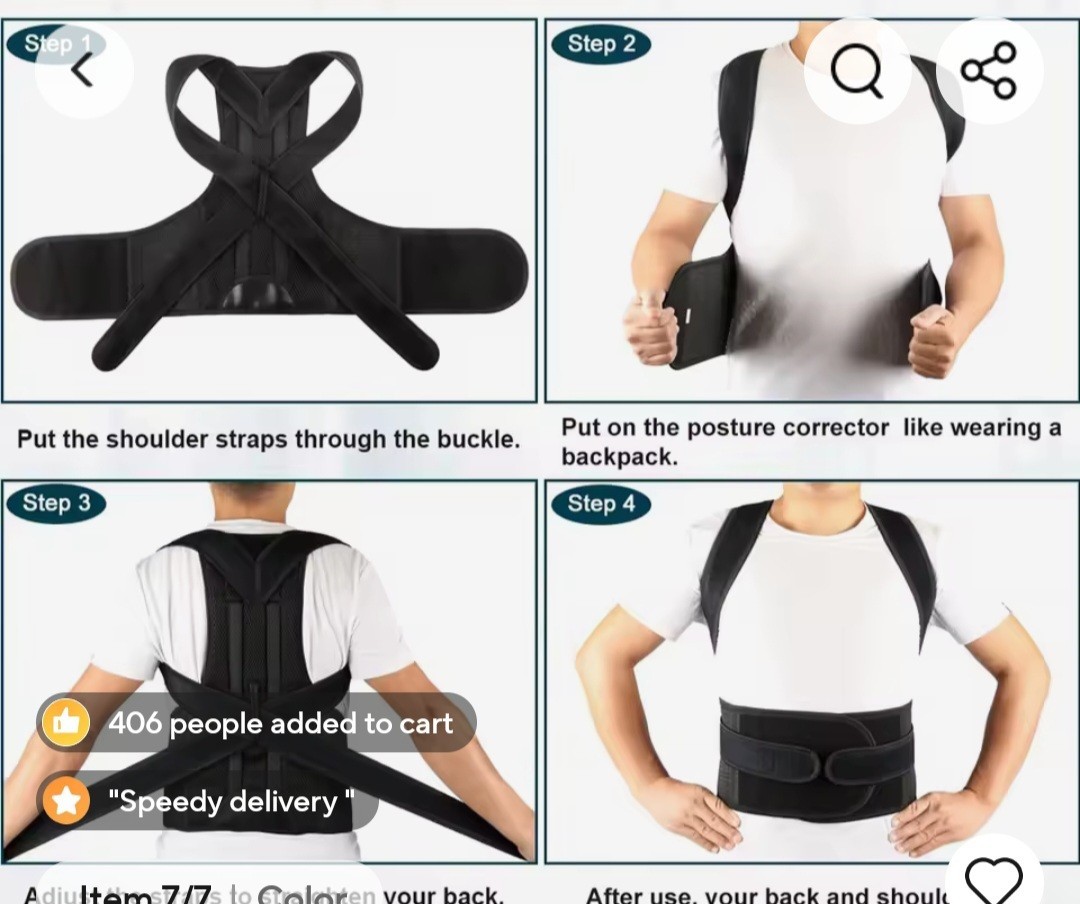 Correction belt Posture Corrector Back Posture Brace Adjustable Back Trainer
