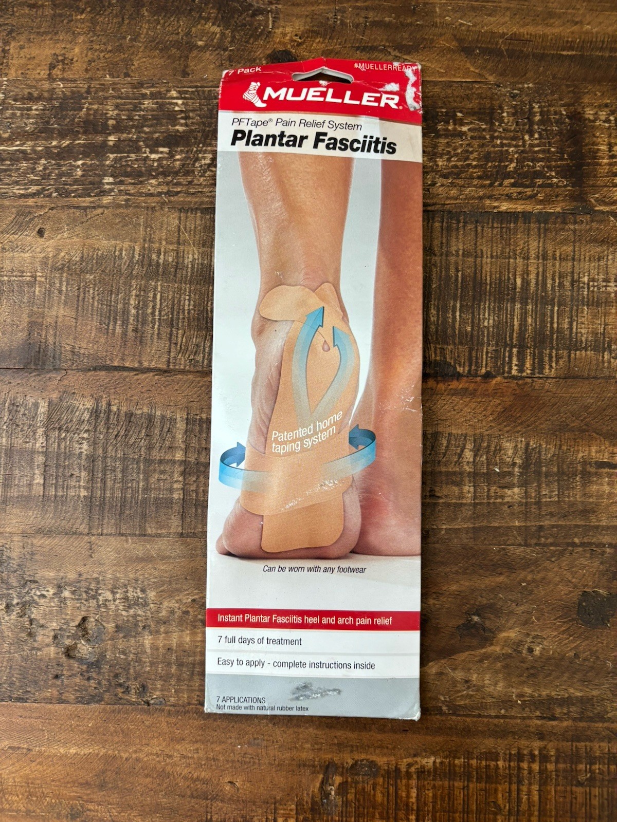 Mueller PF Tape System for Plantar Fasciitis and Heel Pain (7 Pack)