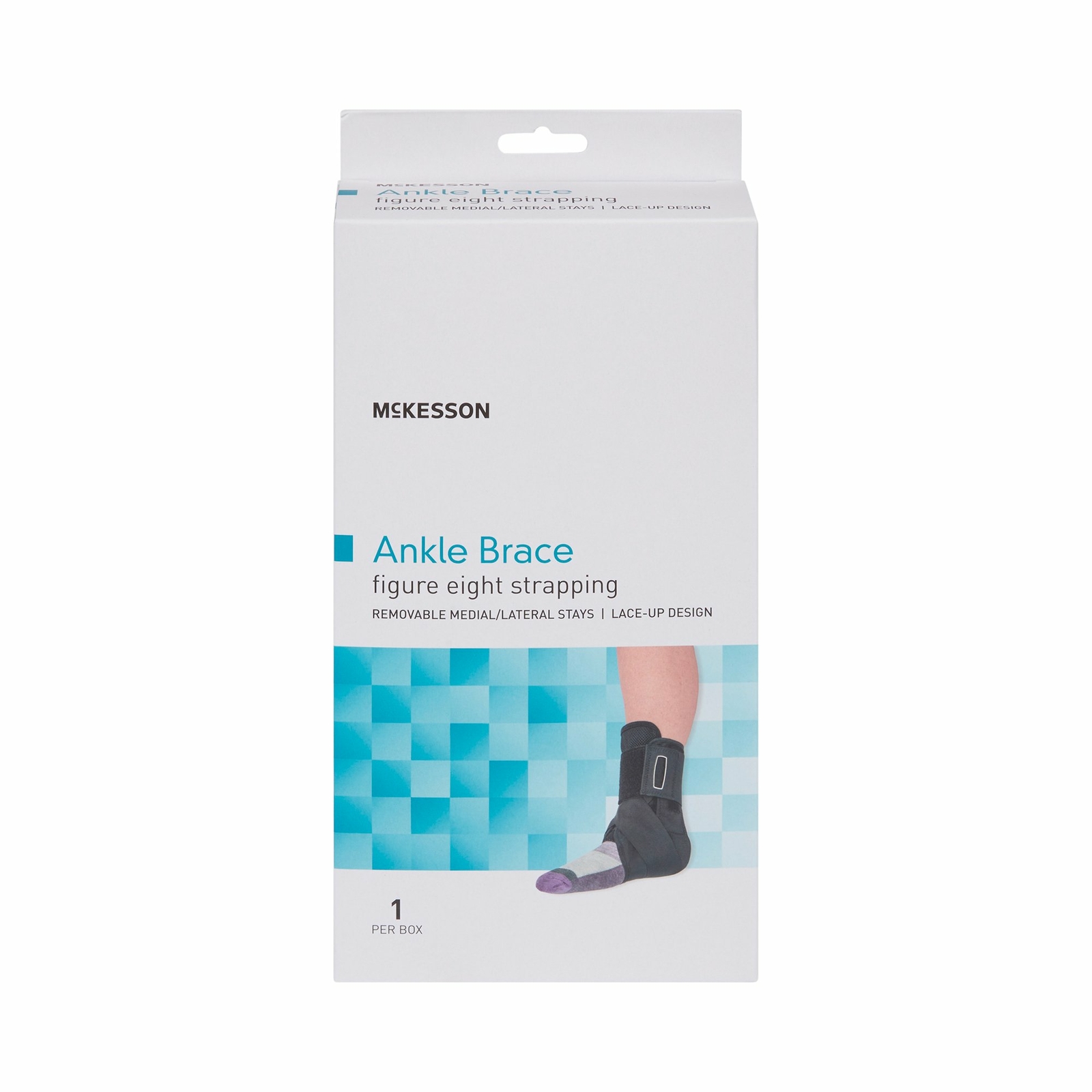 McKesson Black Ankle Brace X-Large Lace-Up for the Foot 155-81-97048