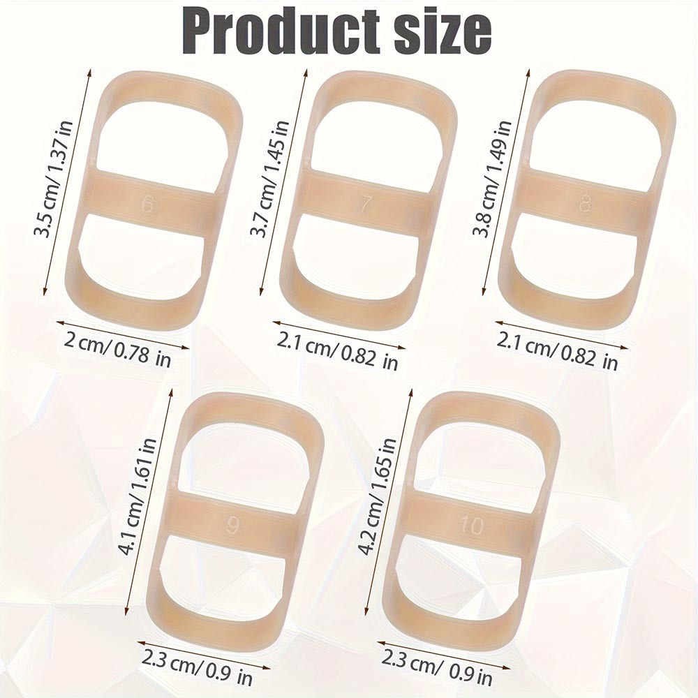 Finger-Splint Durable Secure-Fit Compact Easy-To-Use 14-Piece Oval Finger Splint