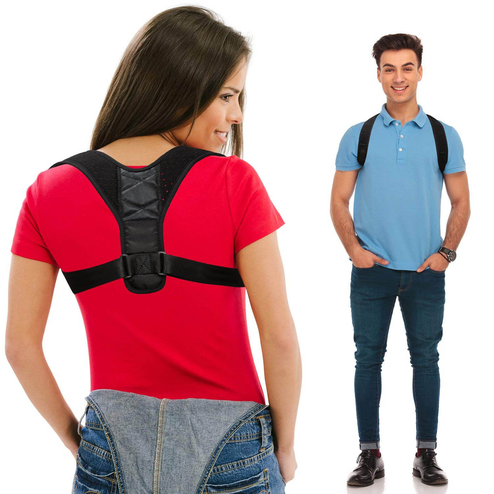Effective Posture Correction for Neck, Shoulder & Back Pain Full Back Support