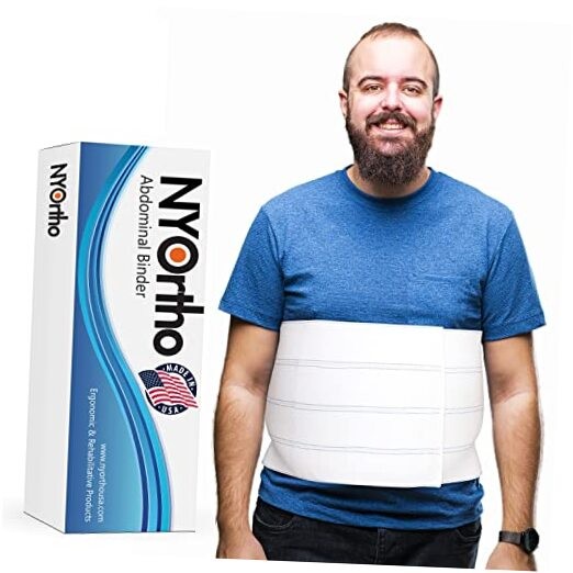 Bariatric Abdominal Binder,12-Inch Wide Elastic 30-45 Inch 4 Panel – 12″ High