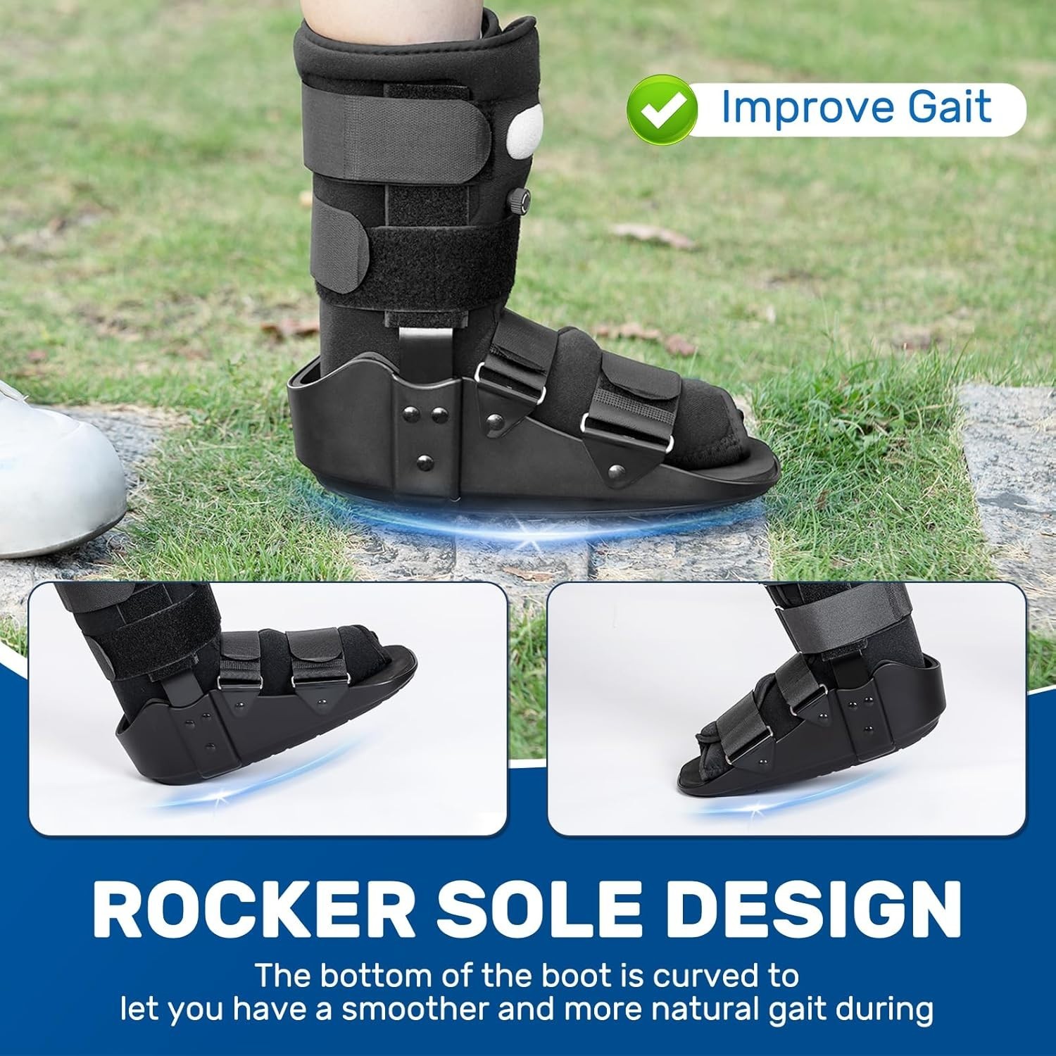 Kefit Walking Boot Adult Medium Boot Fractured/Broken Foot or Ankle NEW