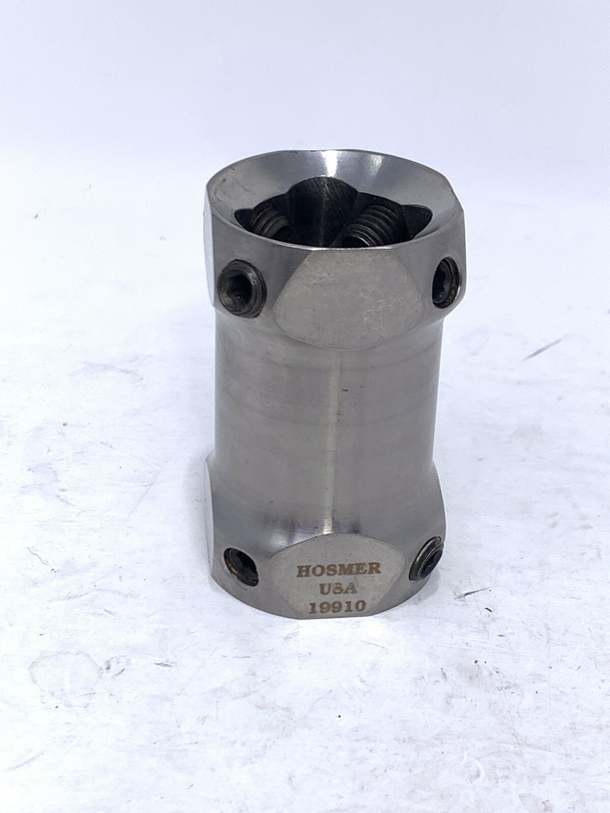 Hosmer prosthetic double end receiver adapter component part.