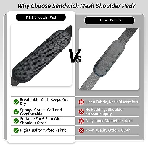 2 Pack Extra Thick Shoulder Strap Pad – Universal Replacement for Bags, Relieves