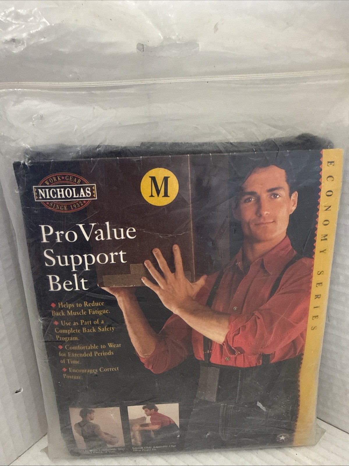 New PRO VALUE SUPPORT BELT, NICHOLAS, SIZE: MEDIUM