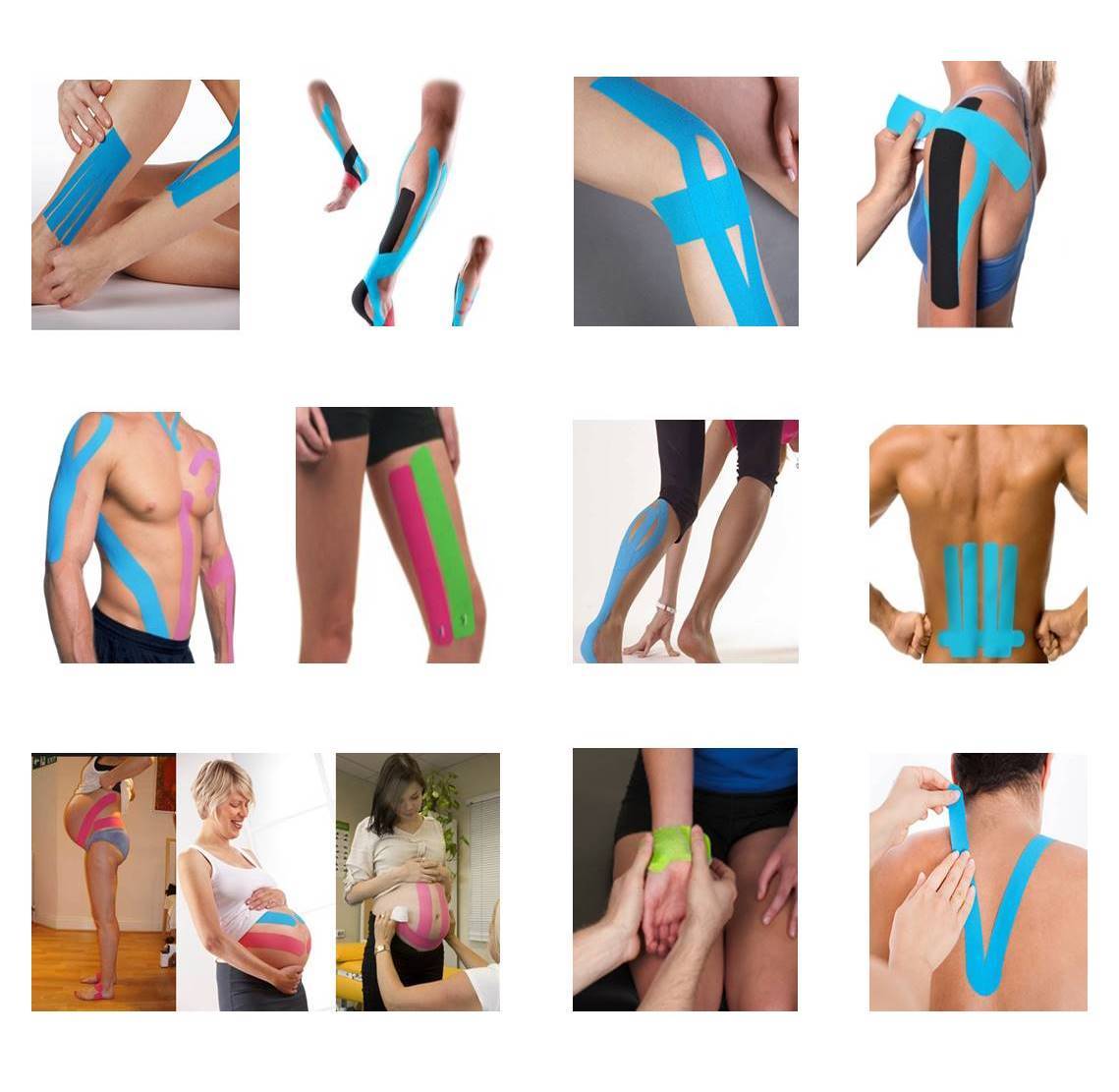 Sports Kinesiology Recovery Precut Tape Roll Athletic Muscle Therapy Pain Relief
