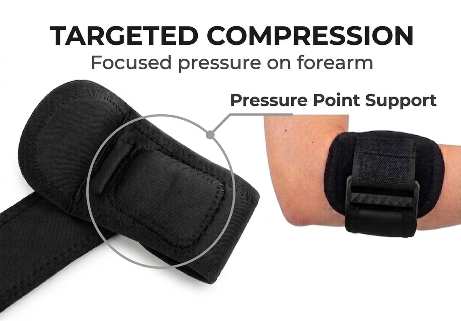 Tennis Elbow Brace for Men & Women – Elbow Support Strap for Tendonitis, G