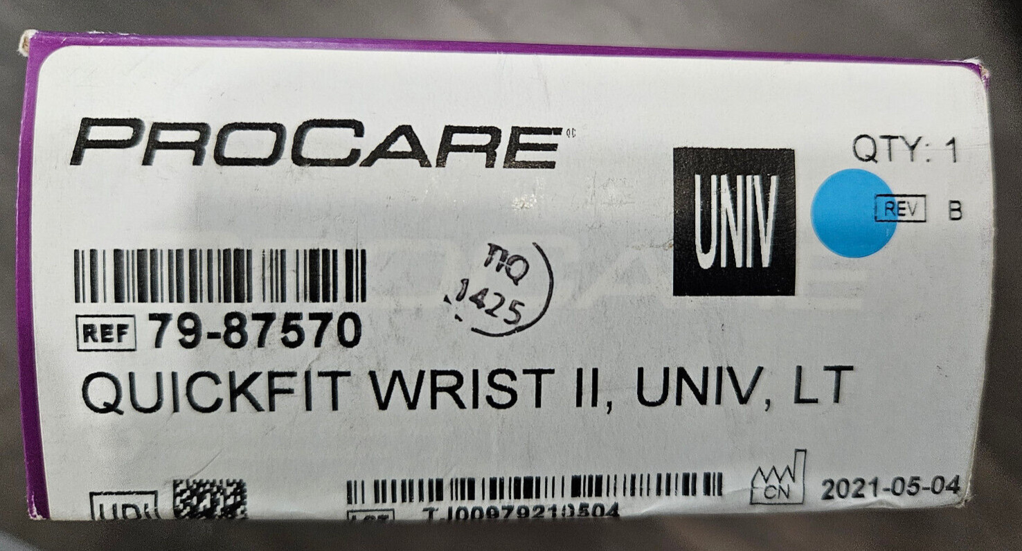 Wrist Brace ProCare Quick-Fit Wrist II, Aluminum/Foam/Nylon Left 79-87570