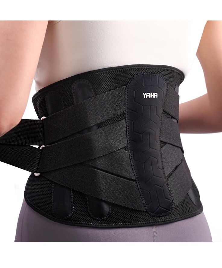 Back Brace for Lower Back Pain Size XXL Waist 51”-63” Yaha Black FAST SHIPPING