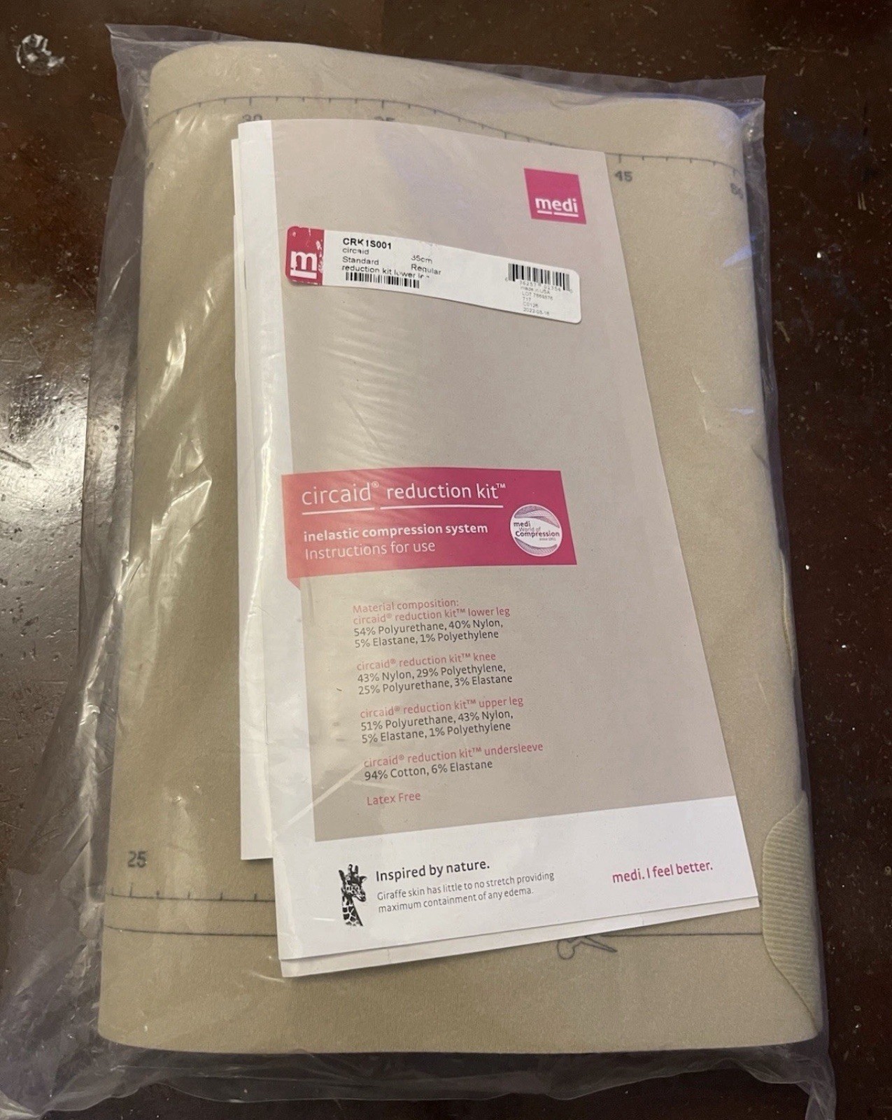 Circaid Standard Reduction Kit Lower Leg 35cm Regular