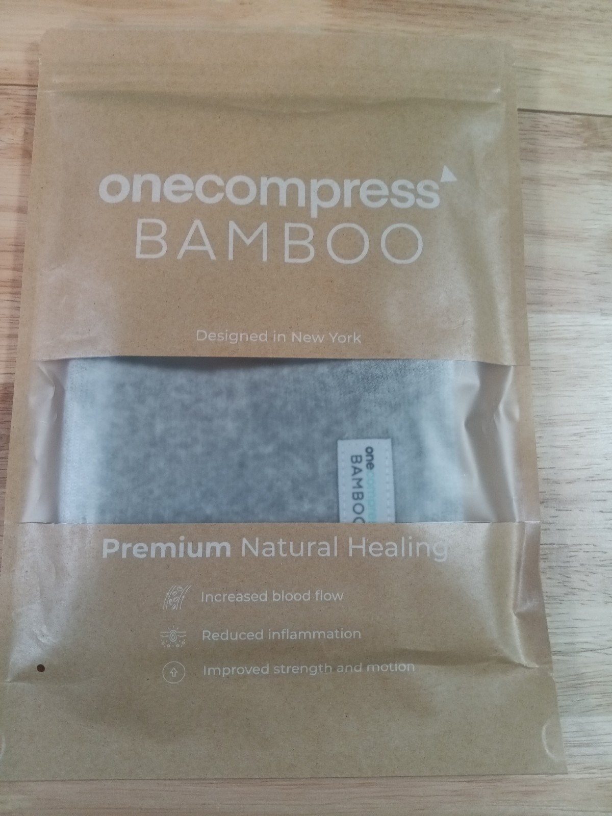 2 OneCompress Unisex Adult Bamboo Compression Ankle Sleeve Gray Size Medium New