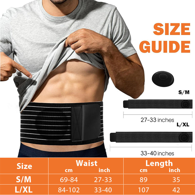 Umbilical Hernia Support Belt for Men Women Abdominal Binder Belly Button Girdle
