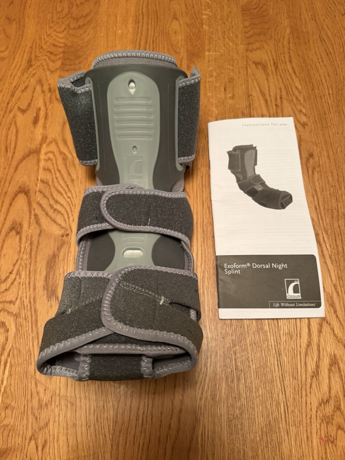 Ossur Exoform Dorsal Night Splint Grey Size Medium Unisex New W-50085