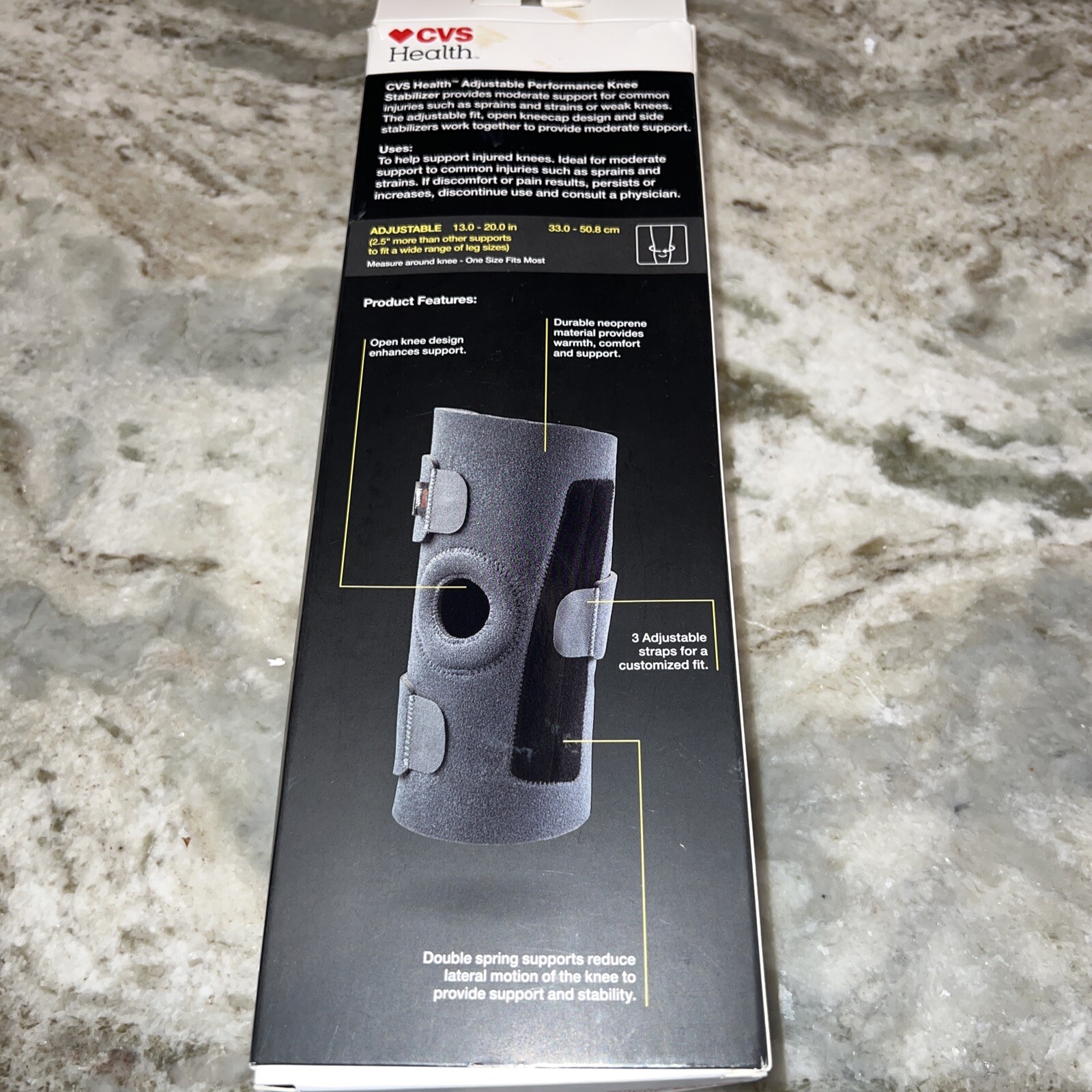 CVS health KNEE Performance Stabilizer Moderate Support Adjustable