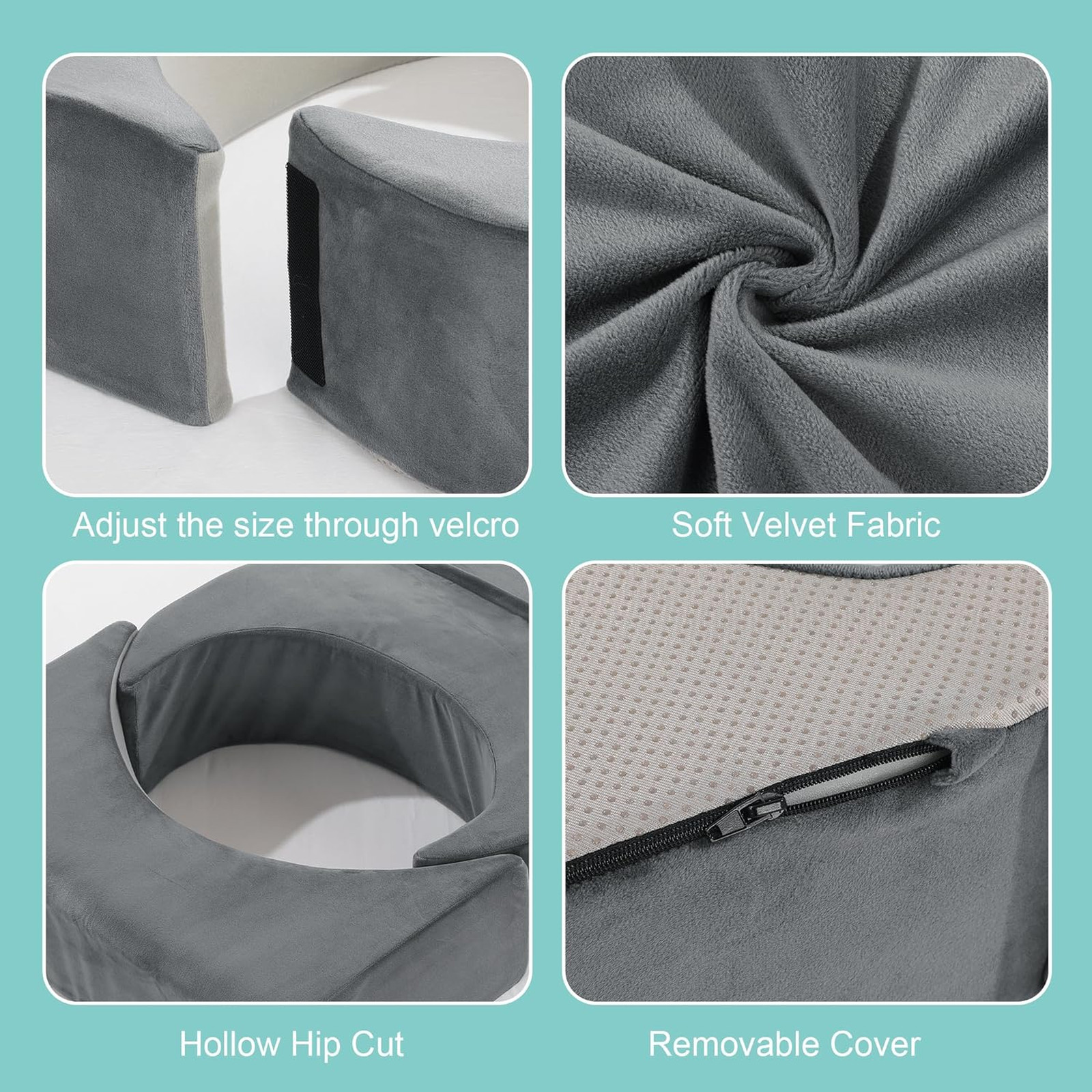 Adjustable Size BBL Pillow After Surgery for Sleeping,High Density Foam Foldable