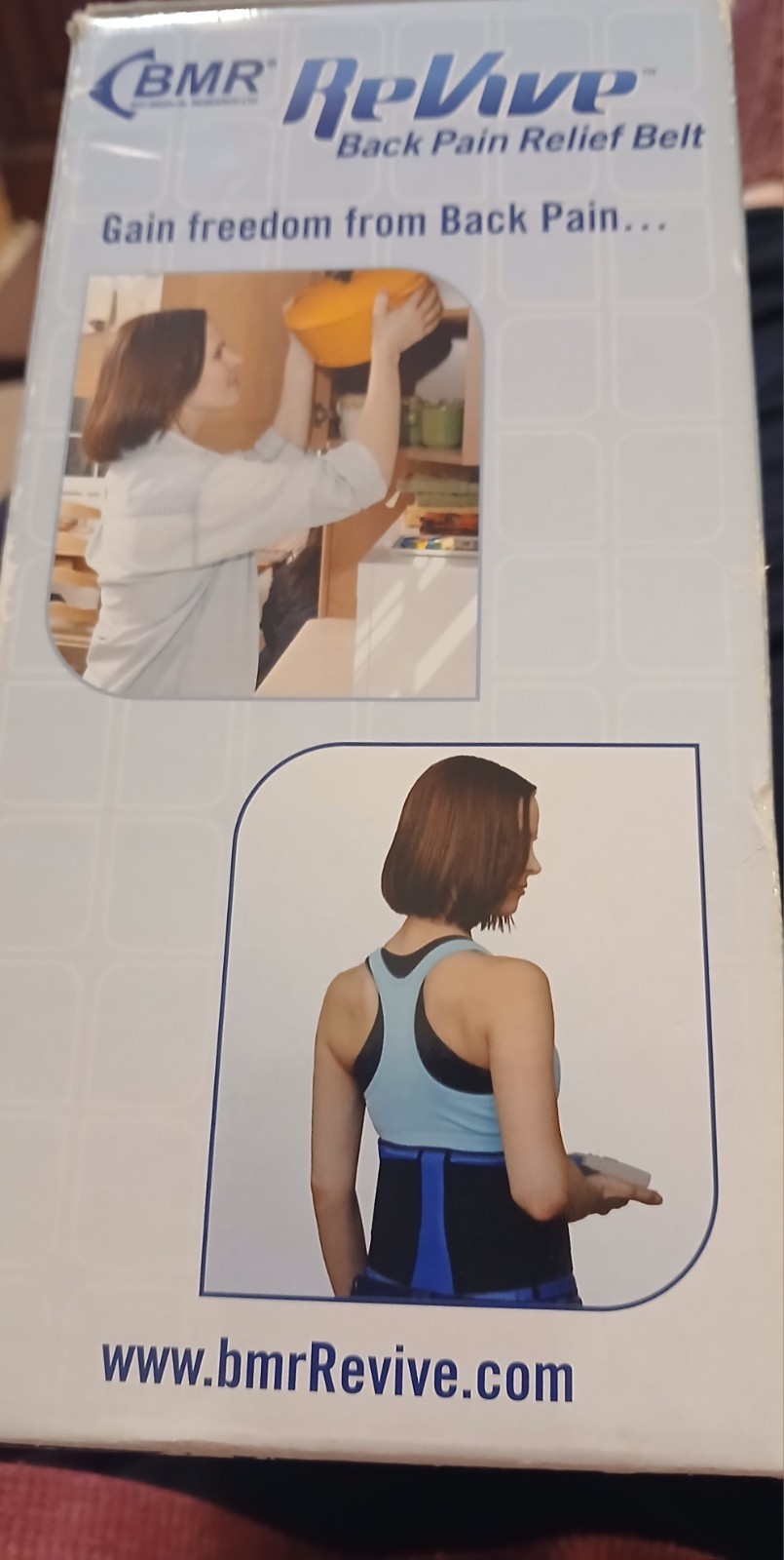 BMR Revive Back Pain Relief Belt w/ TENS Technology
