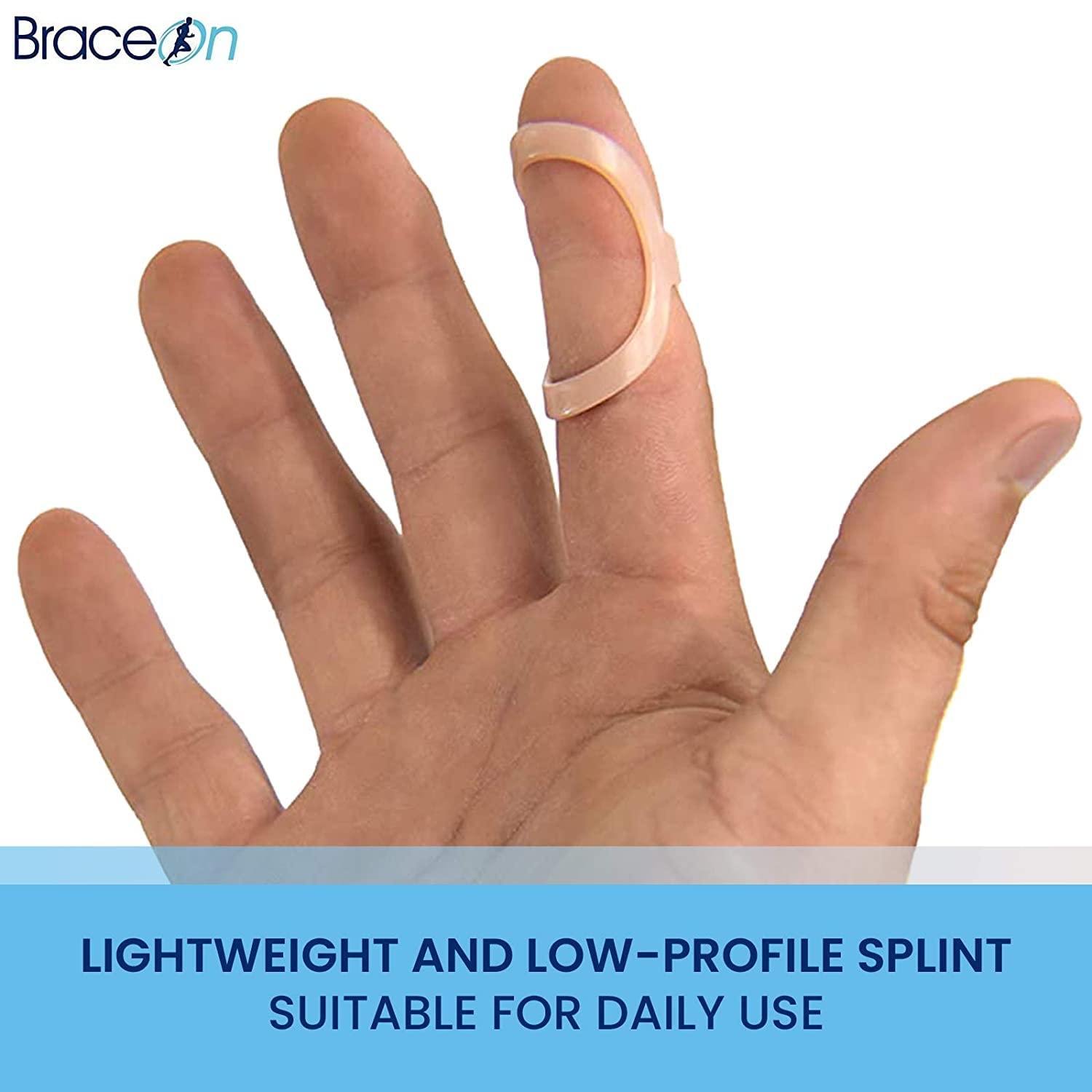 EZ Finger Splint Essentials Pack, 8 Waterproof Pieces, Sizes 8-15