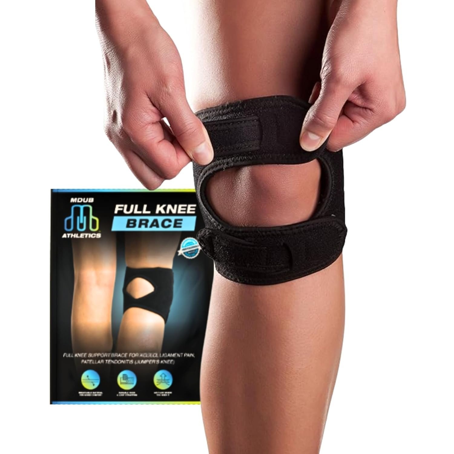 Patellar Tendon Knee Strap Brace – Patella Support for Men & Women Pain Relief