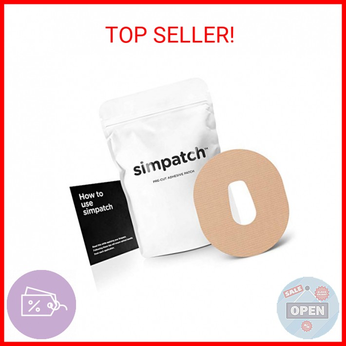SIMPATCH – Dexcom G6 Adhesive Patch (25-Pack) – Waterproof Adhesive, CGM Patches