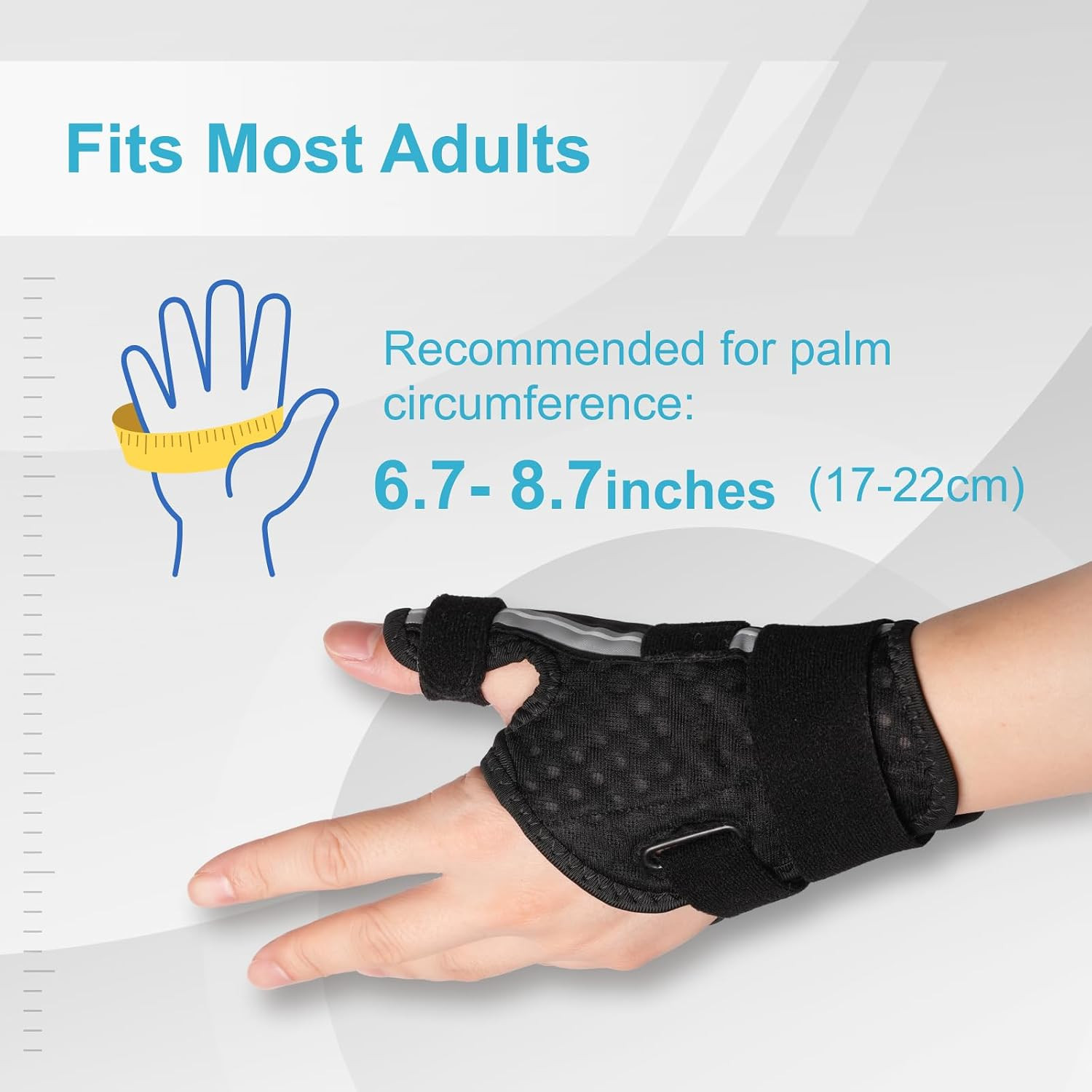 Adjustable Thumb Brace with Triple-Strap System – Unisex | Breathable Spica Spli
