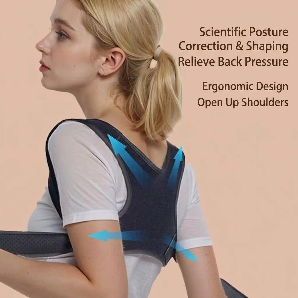 Back Posture Corrector Shoulder Straight Support Brace Belt Therapy Men Women