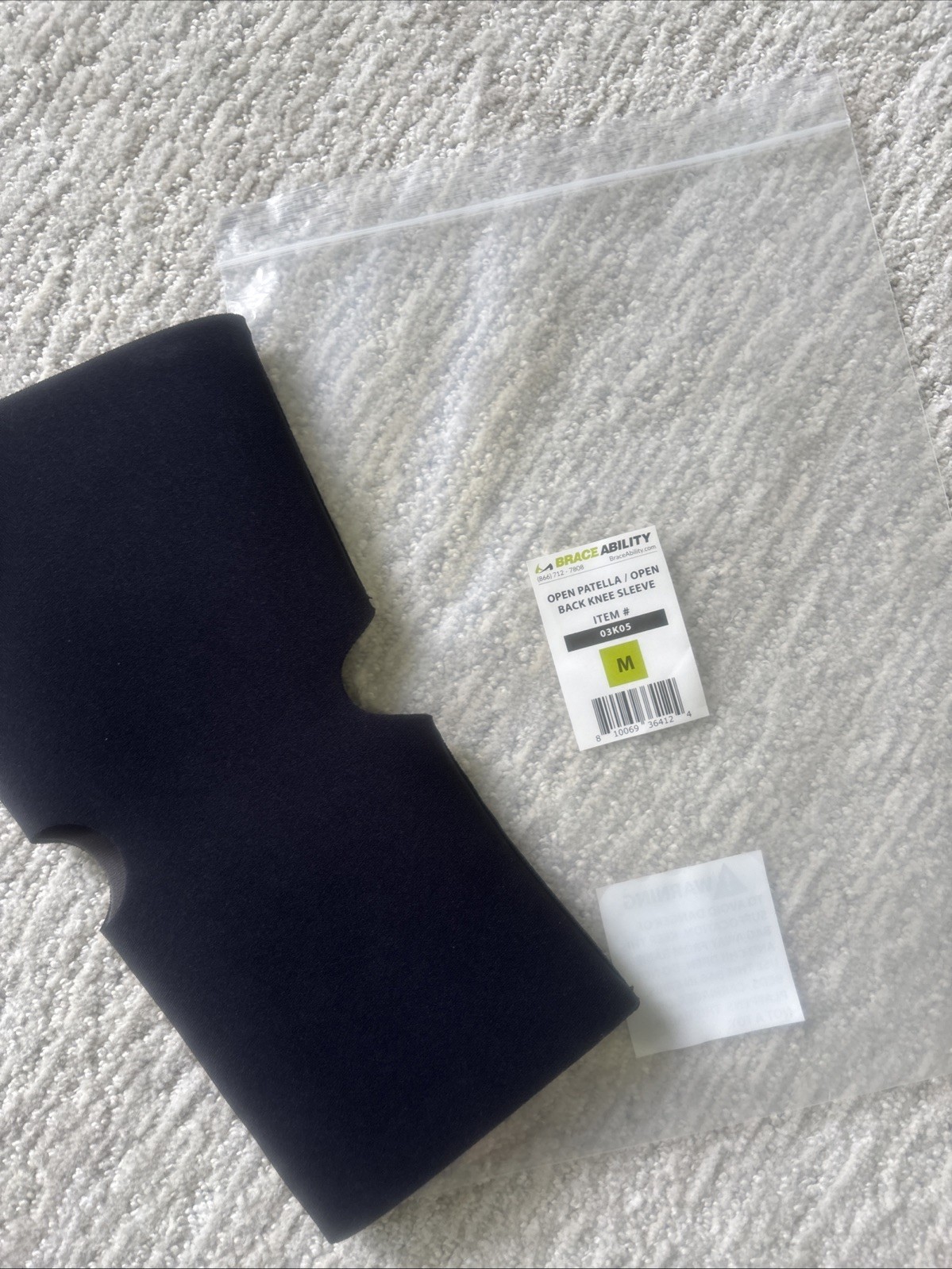 Open Patella/Open Back Neoprene Knee Sleeve | Water-Resistant Athletic Compressi